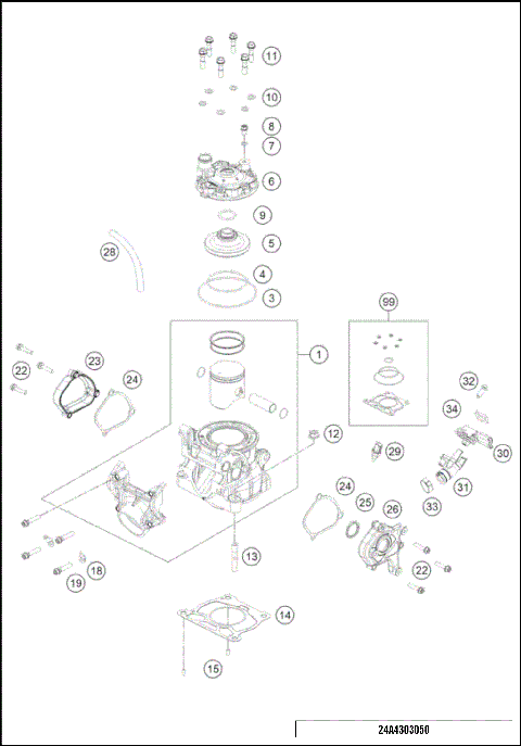 CYLINDER, CYLINDER HEAD