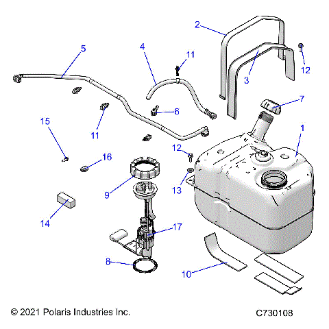 FUEL SYSTEM, FUEL TANK ASM. - R24MAA57F1/MASC1/F1/C9/F9/CK (C730108)