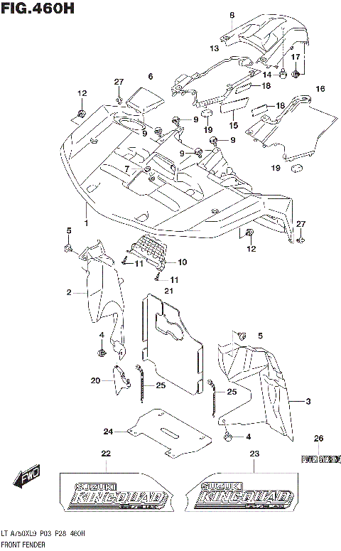 FRONT FENDER (LT-A750XPZL9 P28)