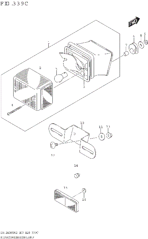REAR COMBINATION LAMP (DR-Z400SM)