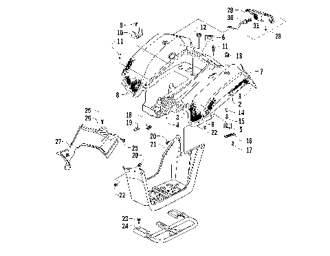 REAR BODY PANEL AND TAILLIGHT ASSEMBLIES [94245]