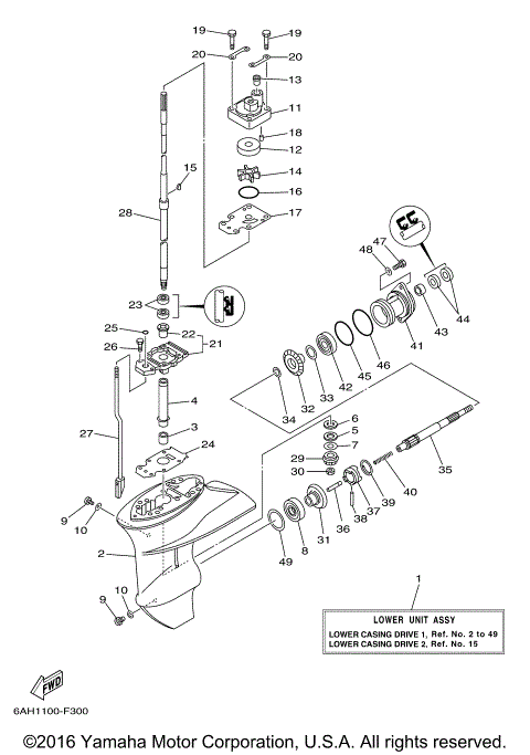 LOWER CASING DRIVE 1