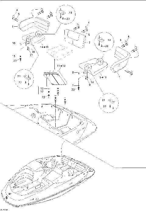 09- Seat, Rear View, Blue