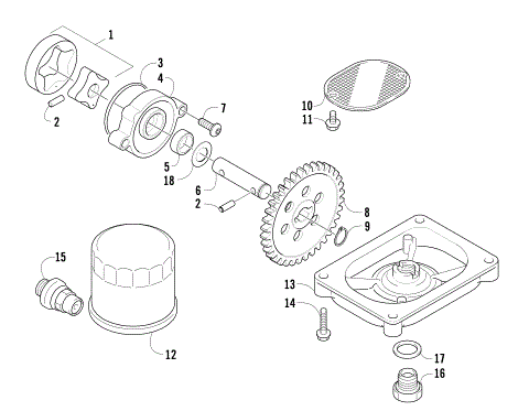 OIL FILTER/PUMP ASSEMBLY