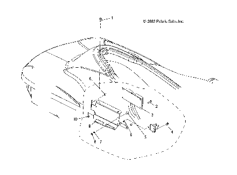 ECU MOUNTING - W045305CA/IA/CB/IB/IE/CC/IC/CD/ID/IF (4990579057D14)