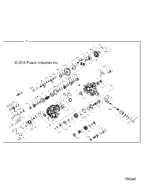 DRIVE TRAIN, MAIN GEARCASE, INTERNALS - R16RTED1F1 (700345)