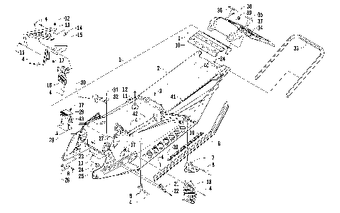 CHASSIS, REAR BUMPER, AND SNOWFLAP ASSEMBLY [92244]