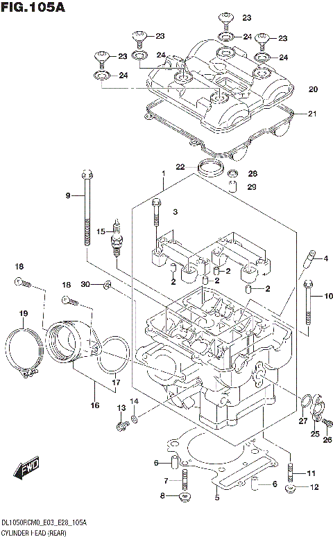 CYLINDER HEAD (REAR)