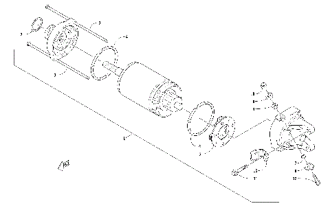 STARTER MOTOR ASSEMBLY [104556]
