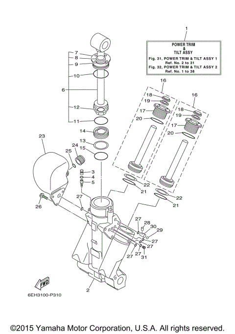 POWER TRIM TILT ASSY 1