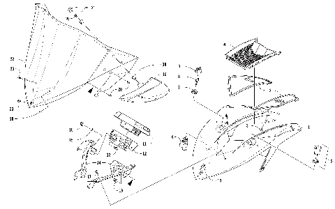 WINDSHIELD AND INSTRUMENTS ASSEMBLIES [104340]