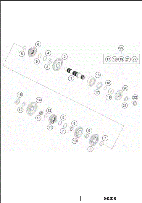 TRANSMISSION II - COUNTERSHAFT