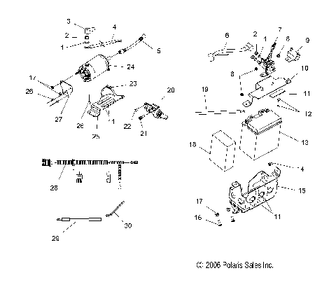 STARTER/BATTERY - S07PK6FS/FE/PM6FS/PM6FSA (49SNOWSTARTER600RMK)