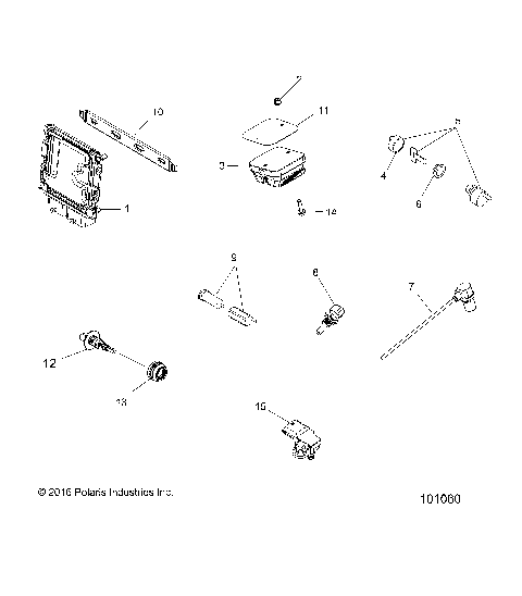 ELECTRICAL, SWITCHES, SENSORS, ECU and CONTROL MODULES - A17SVA95N2/SVE95NM (101060)