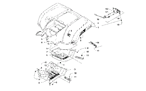 REAR BODY PANEL AND FOOTWELL ASSEMBLIES [301032]