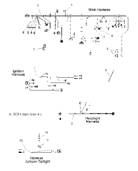 ELECTRICAL, WIRING HARNESSES - S09PK8ES (49SNOWHARNESS09800SHIFT)