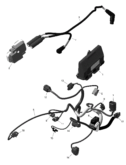 01- ROTAX - Engine Harness And Electronic Module