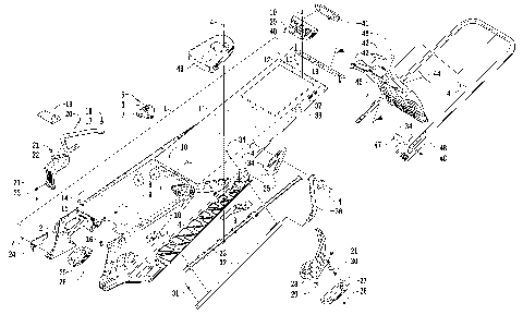 TUNNEL, REAR BUMPER, AND SNOWFLAP ASSEMBLY [99711]