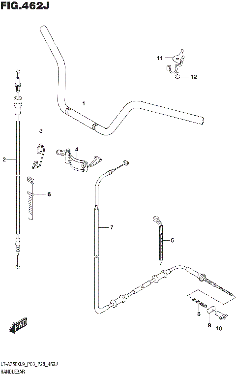 HANDLEBAR (LT-A750XPZL9 P33)