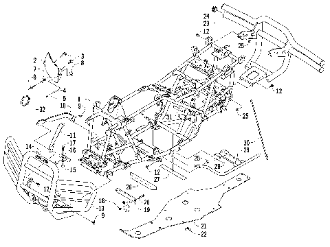 FRAME AND RELATED PARTS [83701]