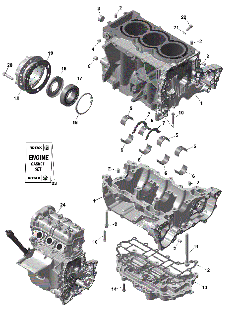 01- ROTAX - Crankcase