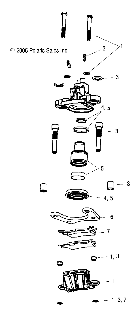 BRAKE, CALIPER, REAR - A07MH68AX/AY/AZ (4999200229920022B04)