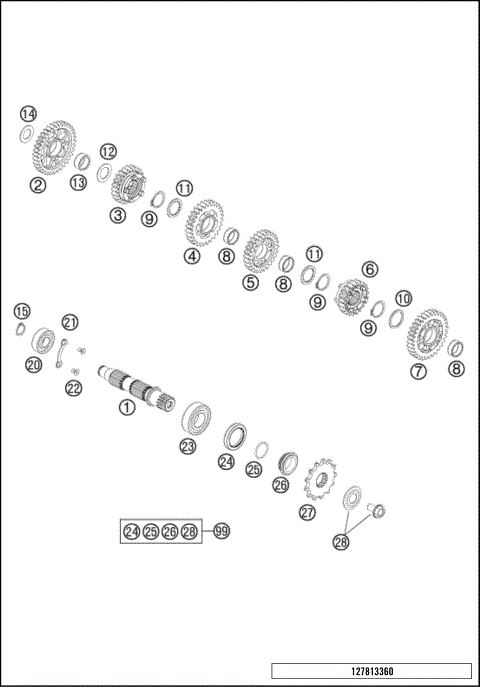 TRANSMISSION II - COUNTERSHAFT