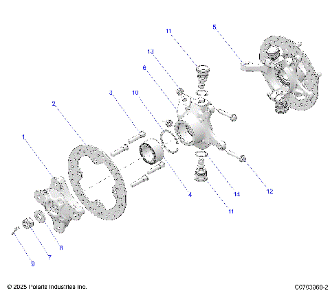 SUSPENSION, FRONT HUB