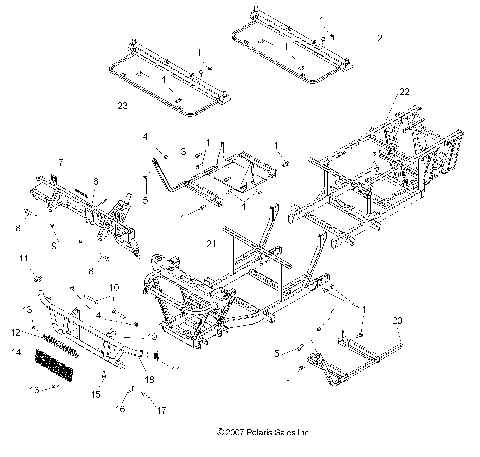 CHASSIS, FRAME and FRONT BUMPER - R08WH68AG/AH/AK/AR (49RGRCHASSIS08CREW)