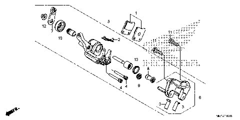 PARKING BRAKE CALIPER