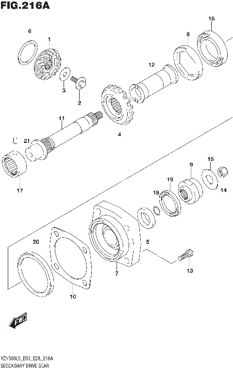 SECONDARY DRIVE GEAR