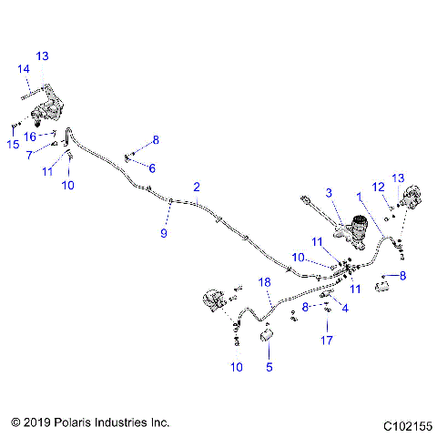 BRAKES, BRAKE LINES AND MASTER CYLINDER - A21HZB15A1/A2/B1/B2 (C102155)