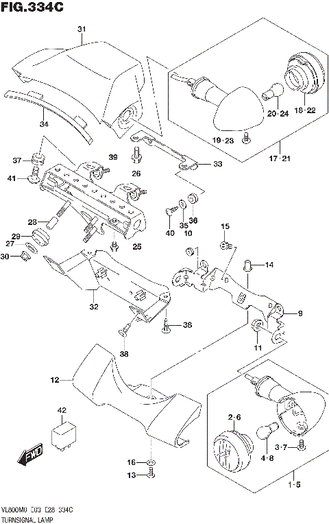 TURNSIGNAL LAMP (E28)