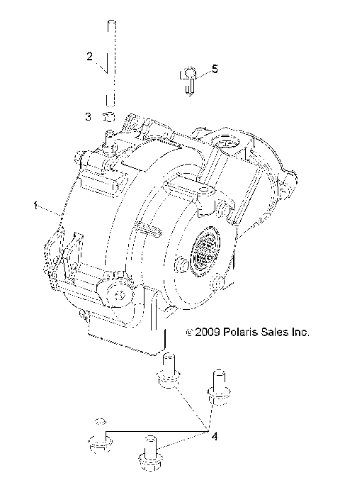 DRIVE TRAIN, FRONT GEARCASE MOUNTING - R20MAA57K1 (RGR\GEARCASEMTG\10450)