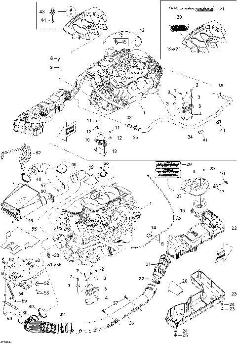 01- Engine And Air Intake Silencer