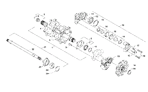DRIVE TRAIN SHAFTS AND BRAKE ASSEMBLIES [104844]