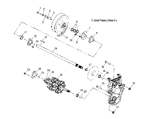 DRIVE TRAIN, DRIVESHAFT and JACKSHAFT - S08NB3AS (49SNOWDRIVETRAIN08340)