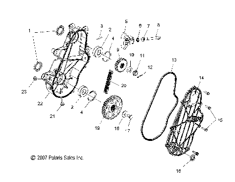 CHAINCASE (SPECIAL 08 BUILD) - S08PG8ES (49SNOWCHAINCASE08800SPECIAL)