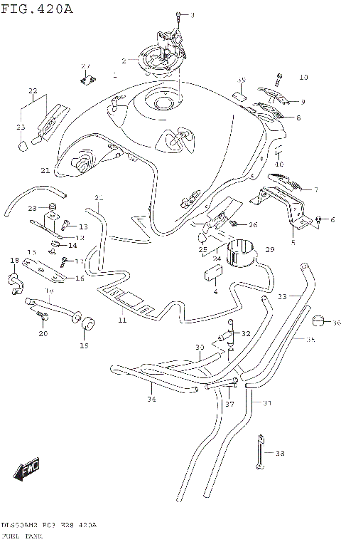 FUEL TANK (DL650AM2 E03)