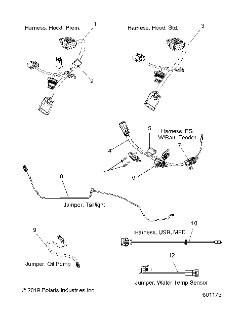 ELECTRICAL, JUMPERS/WIRE HARNESS - S21DDH8RS ALL OPTIONS (601175)