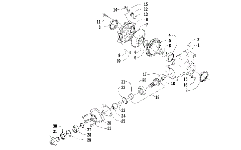 REAR DRIVE GEARCASE ASSEMBLY [300080]