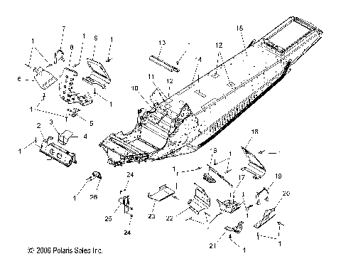 CHASSIS, FRONT - S07PS7FS/FE (49SNOWCHASSISFRTFSTSWTCH)