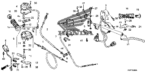 HANDLE LEVER@SWITCH@CABLE