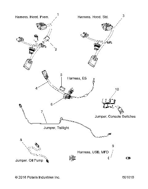 ELECTRICAL, JUMPERS/WIRE HARNESS - S19EFS8R ALL OPTIONS (600963)