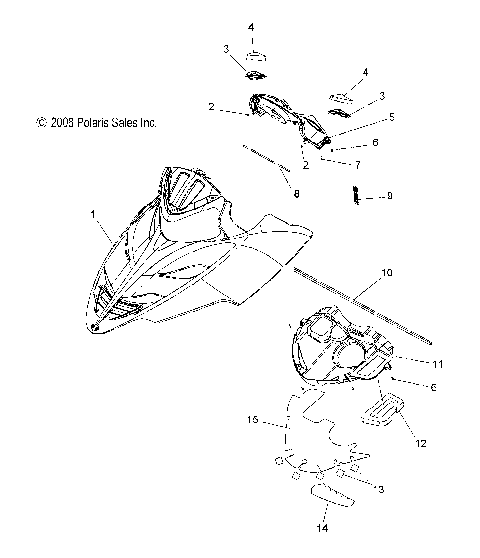 BODY, HOOD ASM. - S09PU7ES/EE (49SNOWHOOD09WIDE)