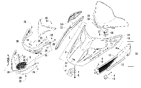 HOOD, WINDSHIELD, AND FRONT BUMBER ASSEMBLY [91316]