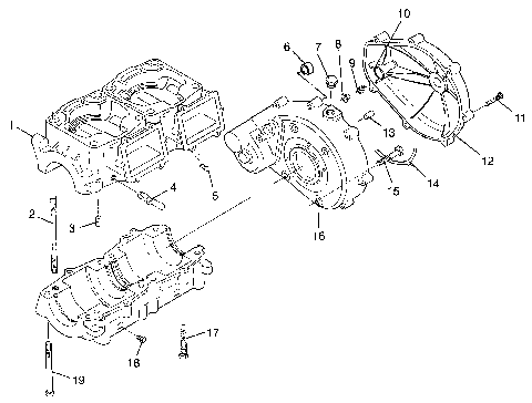CRANKCASE SL 700 B964066 and Intl. SL 700 I964066 (4935633563C002)