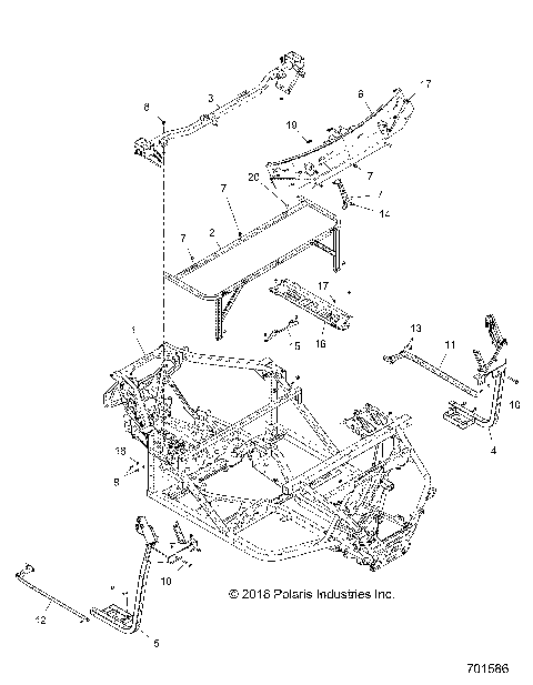 CHASSIS, MAIN FRAME - R18RT_87 ALL OPTIONS (701586)