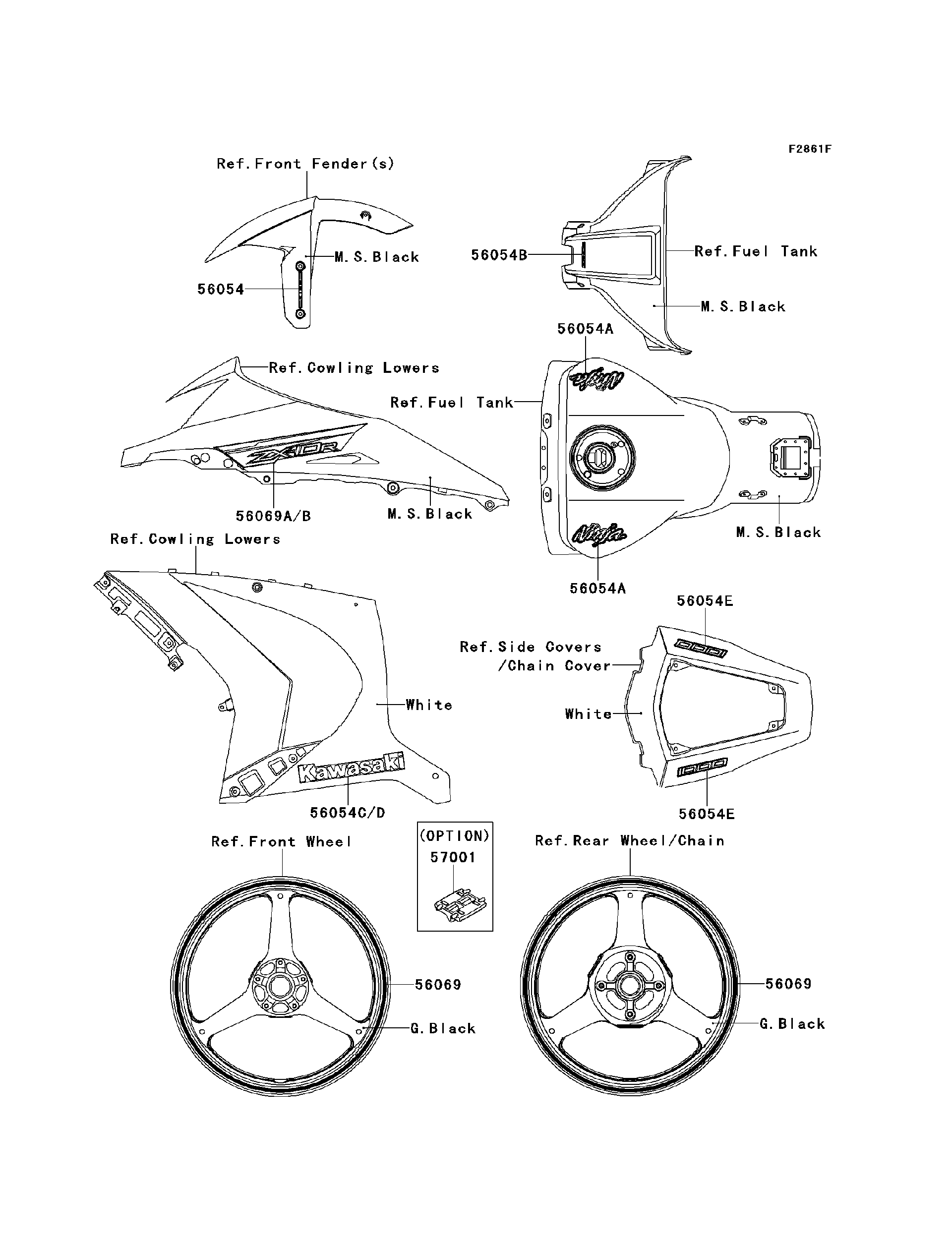 2013 Kawasaki Motorcycles Parts-Finder Diagrams | Factory