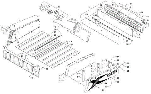 CARGO BOX AND TAILGATE ASSEMBLY